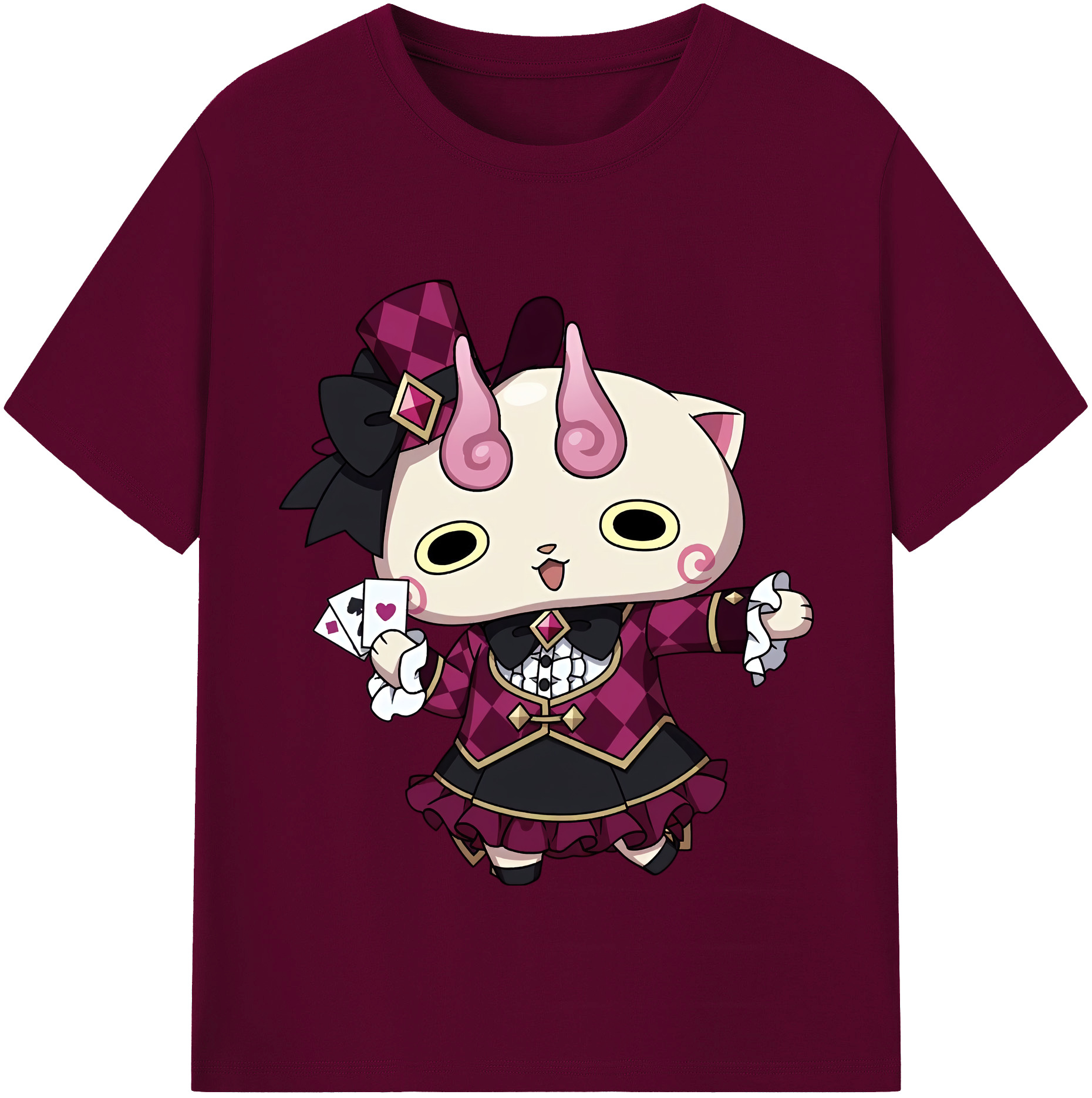 （画像用） 妖怪ウォッチ Yo-kai Watch レディースカジュアルプリントTシャツ（綿100％）